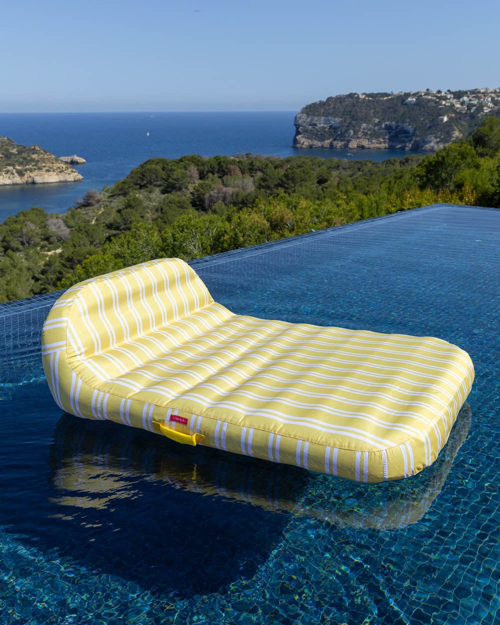 Flotador tumbona doble amarilla - MÓNACO - Flamingueo