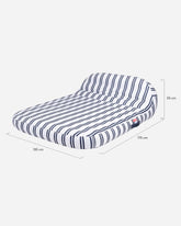 Flotador tumbona doble azul - MÓNACO - Flamingueo