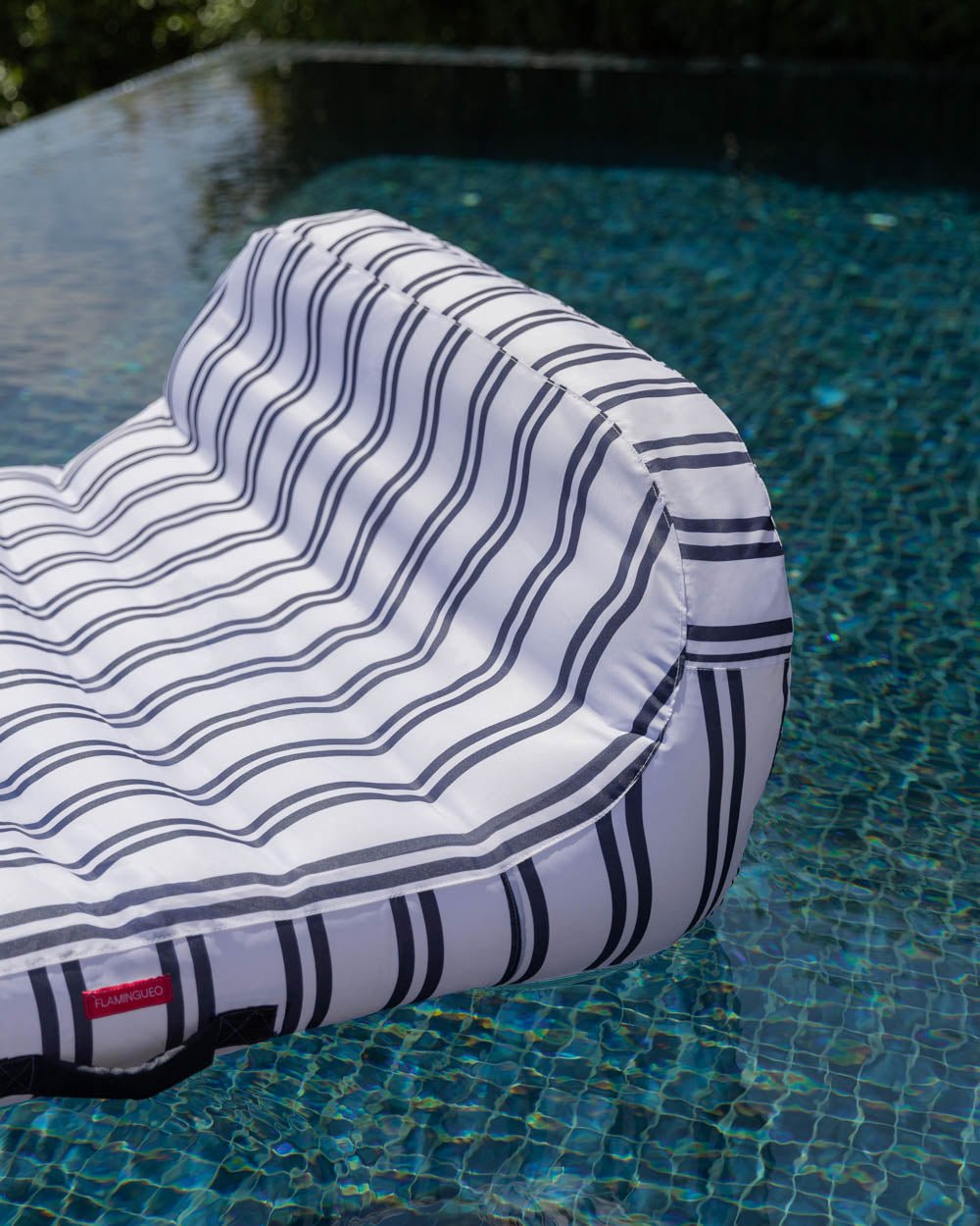Flotador tumbona doble azul - MÓNACO - Flamingueo