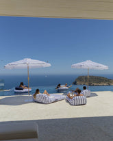 Flotador tumbona doble azul - MÓNACO - Flamingueo