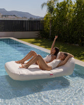 Flotador tumbona doble beige - SUNRAY - Flamingueo