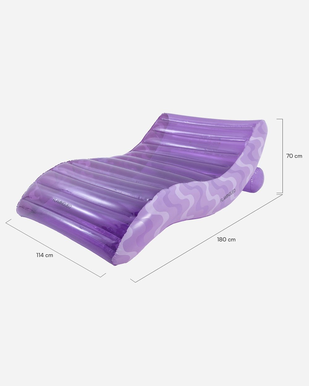 Flotador tumbona morada - ARLO - Flamingueo