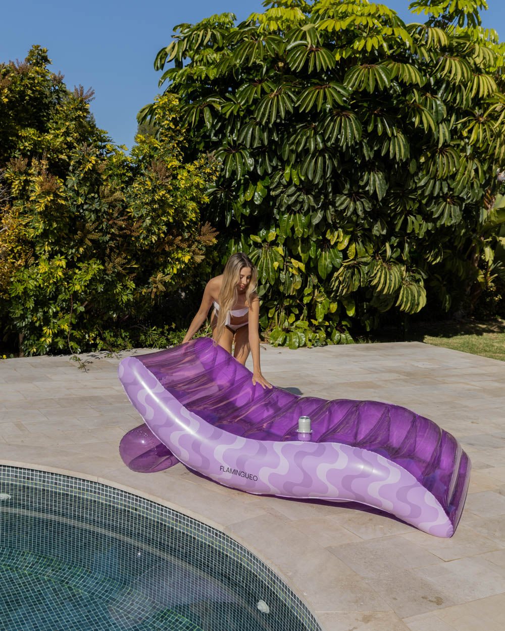 Flotador tumbona morada - ARLO - Flamingueo
