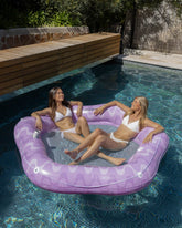 Flotador tumbona morada - AURORA - Flamingueo