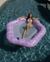 Flotador tumbona morada - AURORA - Flamingueo