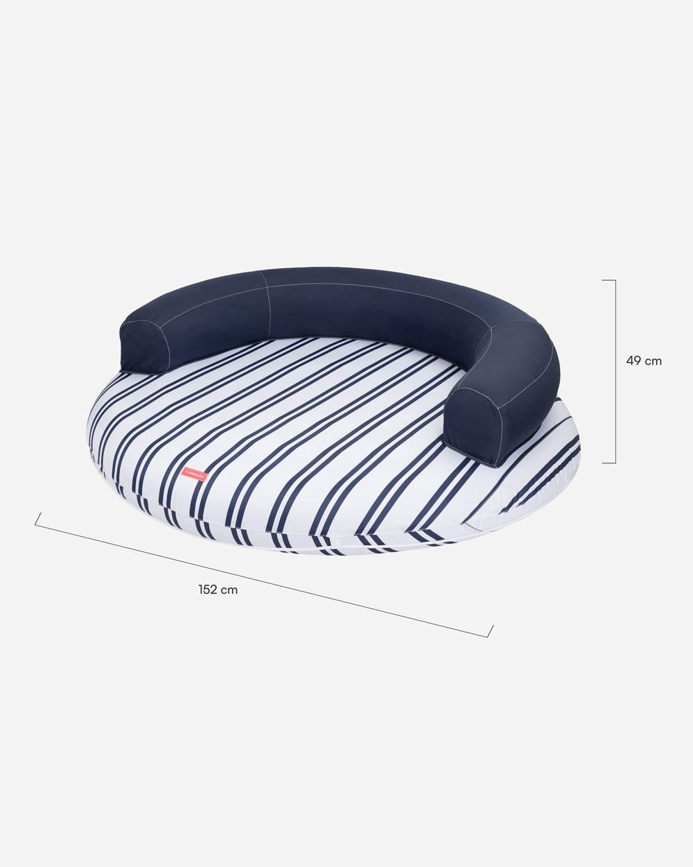 Flotador tumbona redonda azul - ATLANTA - Flamingueo