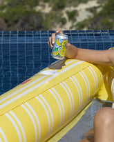 Flotador tumbona rejilla amarilla - MALTA - Flamingueo