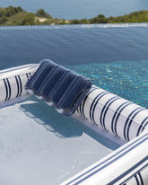 Flotador tumbona rejilla azul - MALTA - Flamingueo