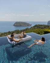 Flotador tumbona rejilla azul - MALTA - Flamingueo