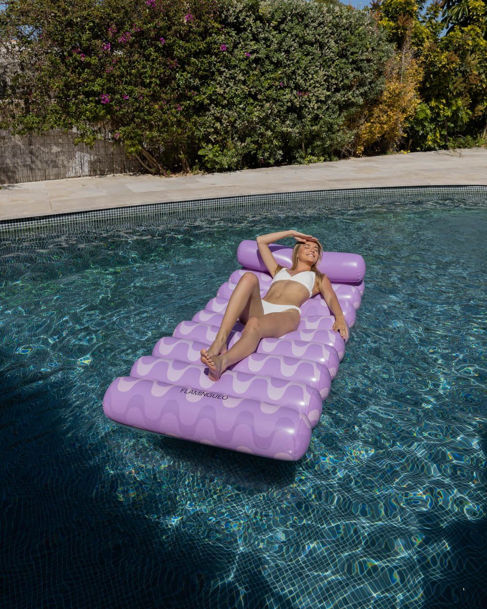 Flotador tumbona rosa - HARMONY - Flamingueo