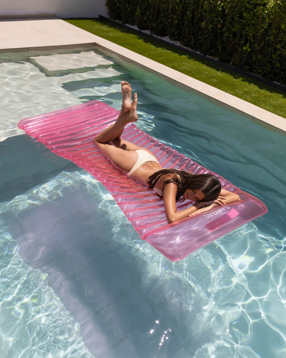 Flotador tumbona rosa - MILOS - Flamingueo