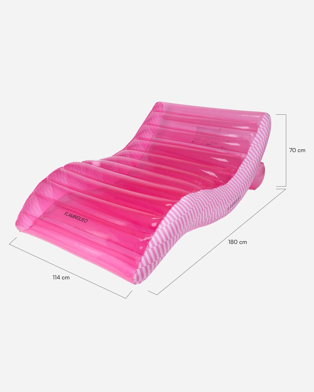 Flotador tumbona rosa - PALERMO - Flamingueo