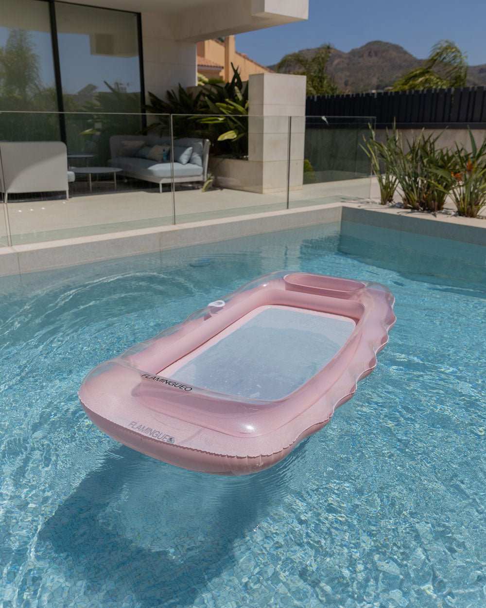 Flotador tumbona rosa - SERENITY - Flamingueo