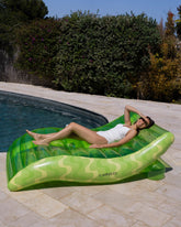 Flotador tumbona verde - ARLO - Flamingueo