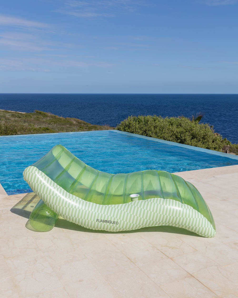 Flotador tumbona verde - PALERMO - Flamingueo