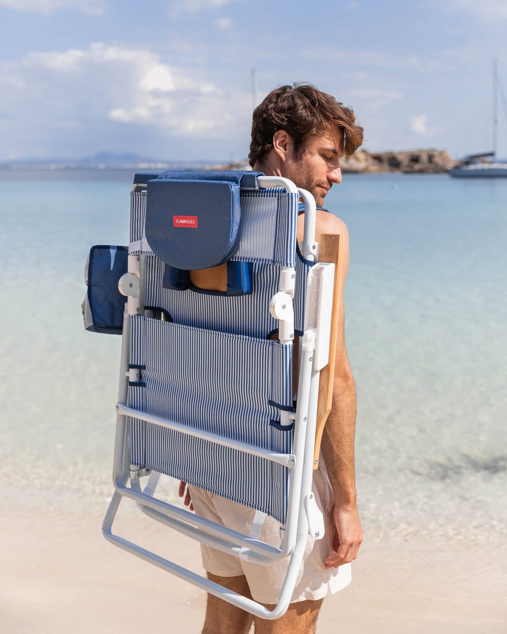 Hamaca plegable playa azul - MAY - Flamingueo