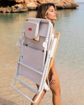 Hamaca plegable playa beige - MAY - Flamingueo