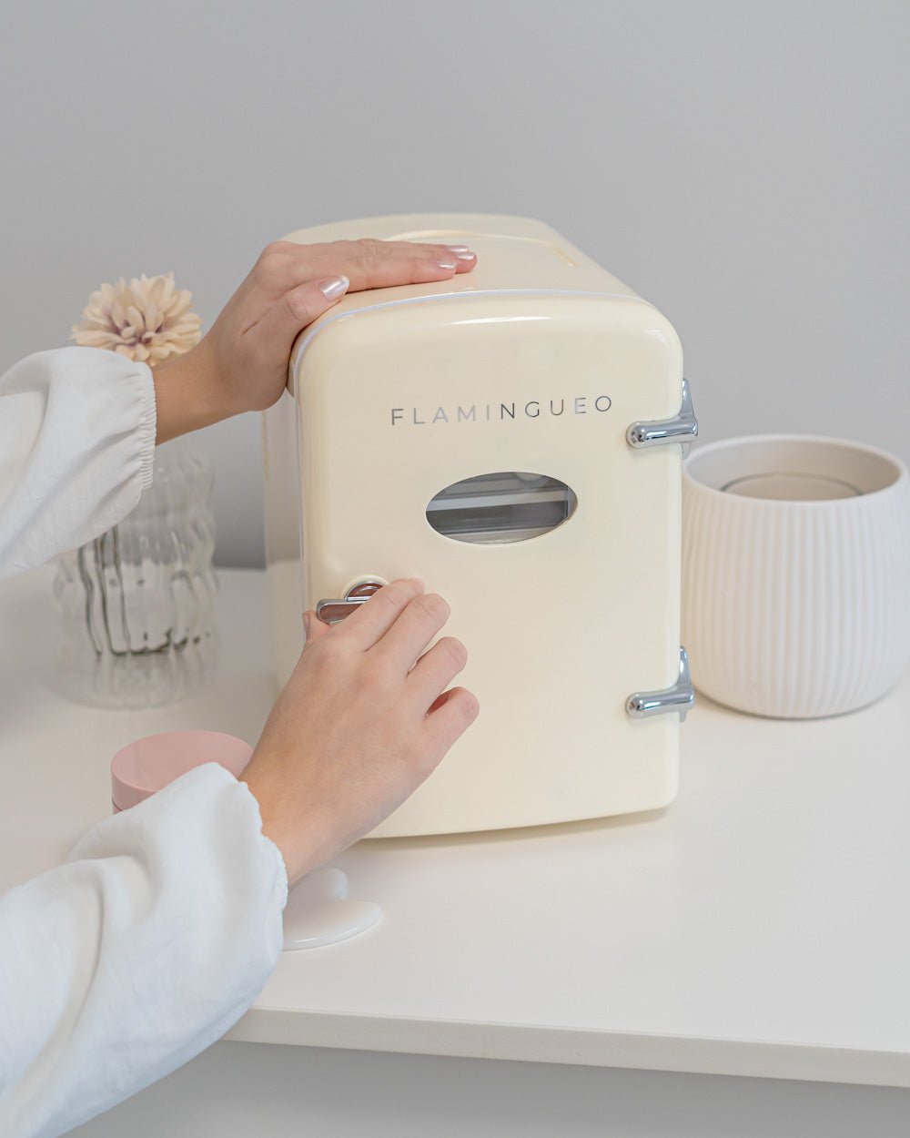 Mini Nevera Cosméticos Retro 4L - AUDREY - Flamingueo