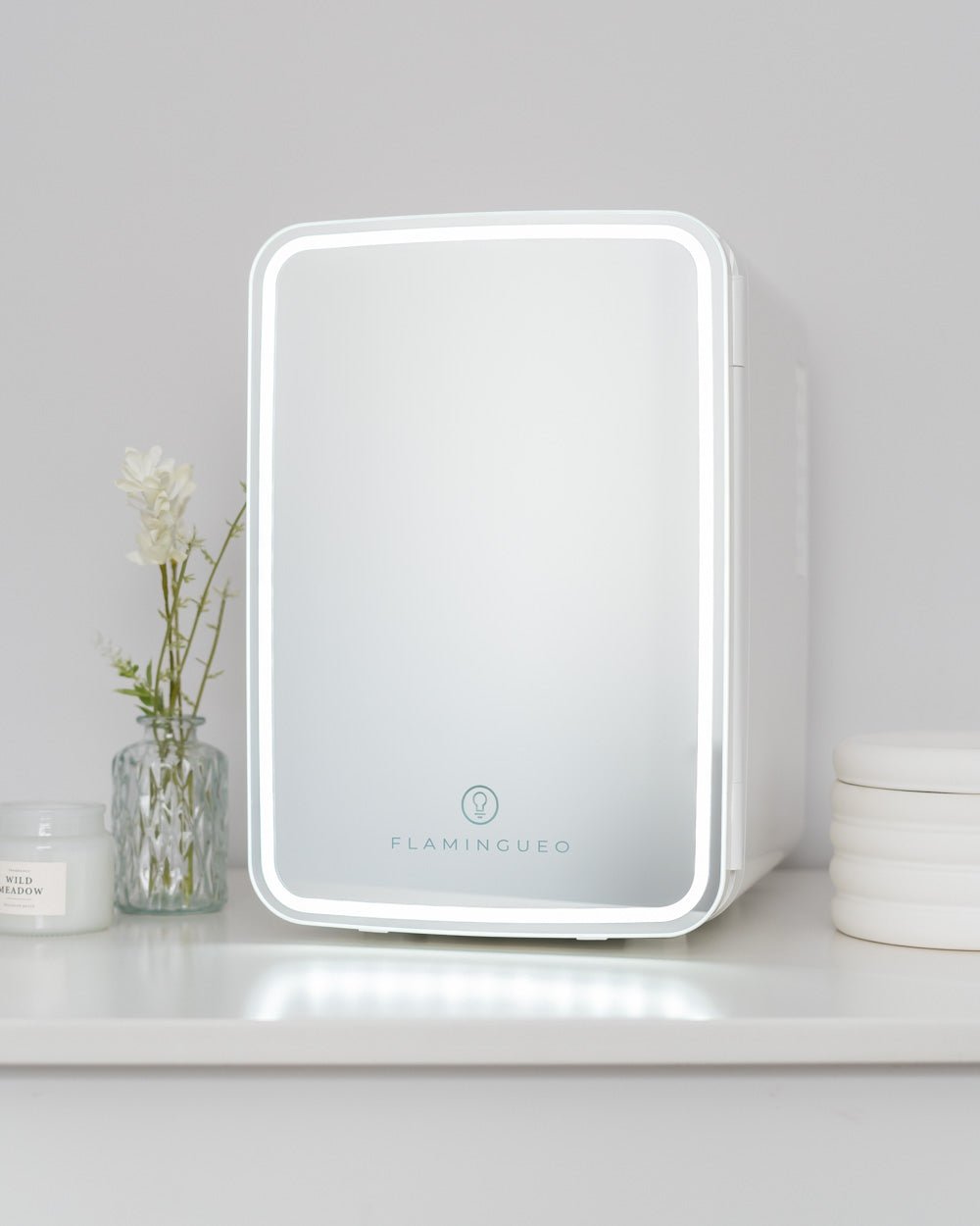 Nevera Cosméticos con espejo 10L - GRIMMY - Flamingueo