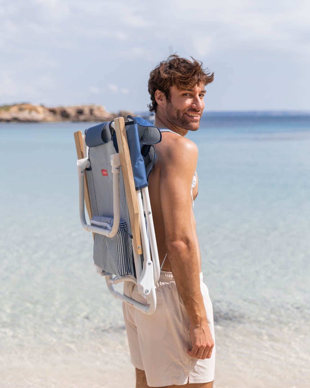 Silla plegable playa azul - BÁRBARA - Flamingueo