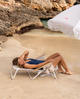 Silla plegable playa beige - BÁRBARA - Flamingueo