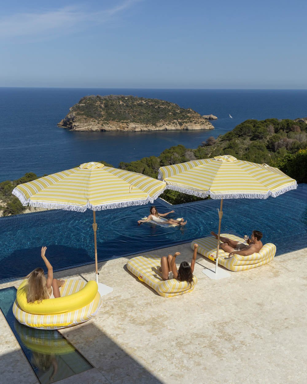 Sombrilla exterior amarilla - DORIA - Flamingueo