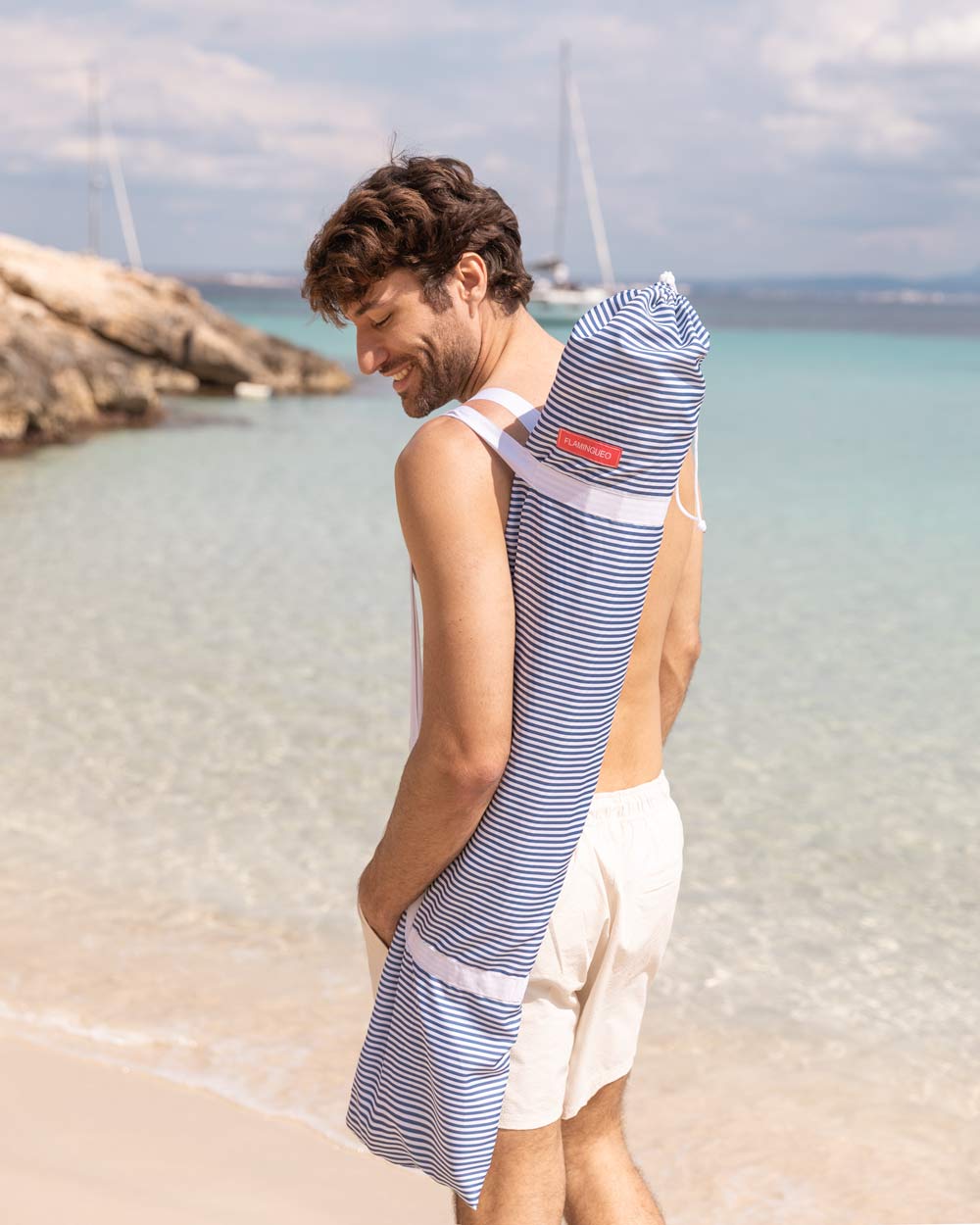 Sombrilla exterior azul - MARION - Flamingueo