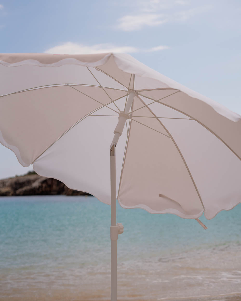 Sombrilla exterior beige - DANIA - Flamingueo