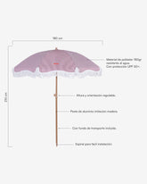 Sombrilla exterior granate - MARION - Flamingueo