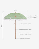 Sombrilla exterior verde - CARAMEL - Flamingueo