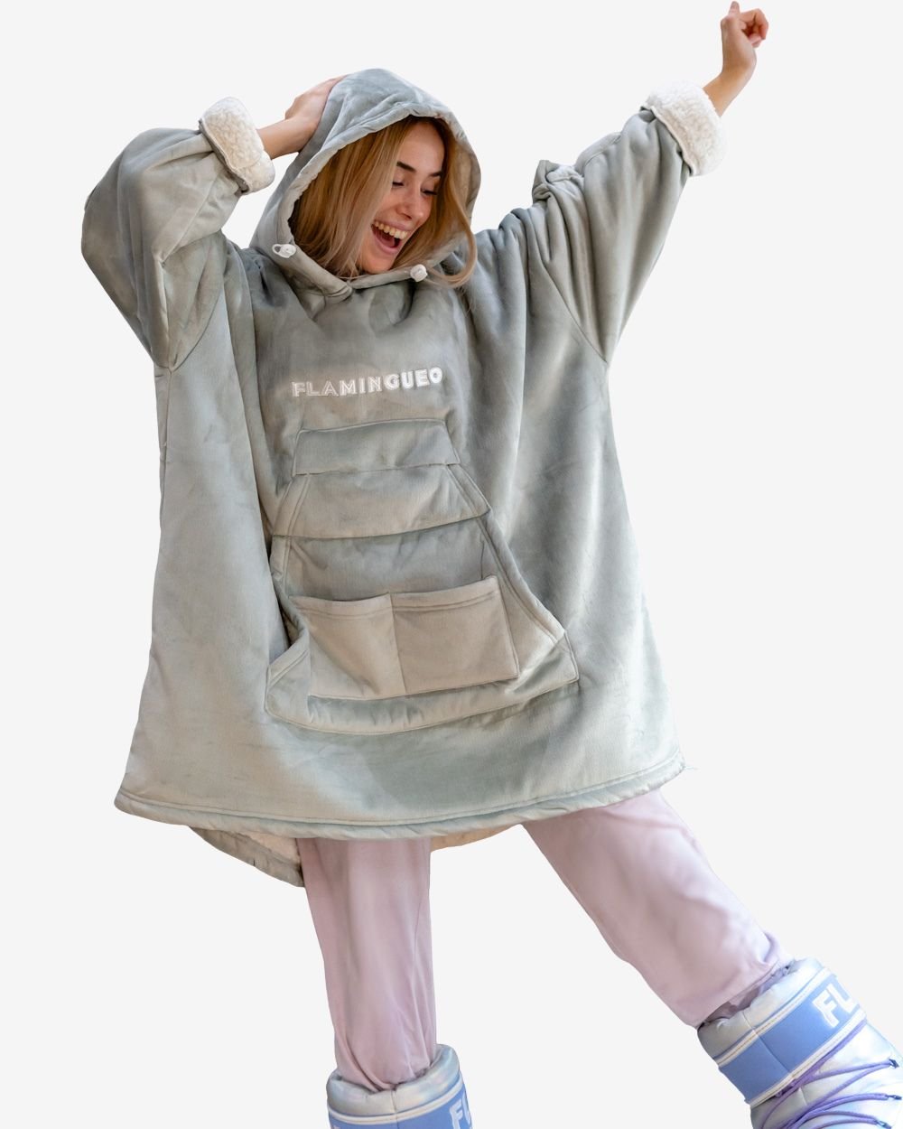 Sudadera Manta - HAGRID GRIS - Flamingueo