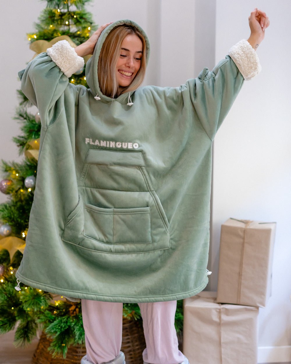 Sudadera Manta - HAGRID VERDE - Flamingueo