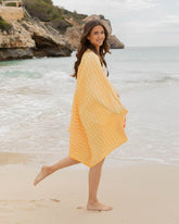 Toalla playa amarilla - HONEY - Flamingueo