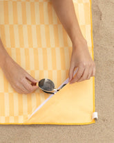 Toalla playa amarilla - HONEY - Flamingueo