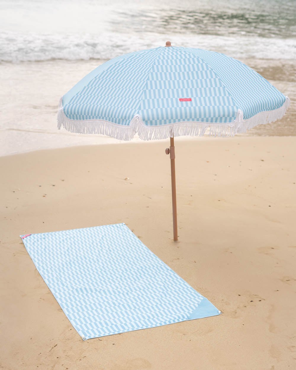 Toalla playa azul - HONEY - Flamingueo