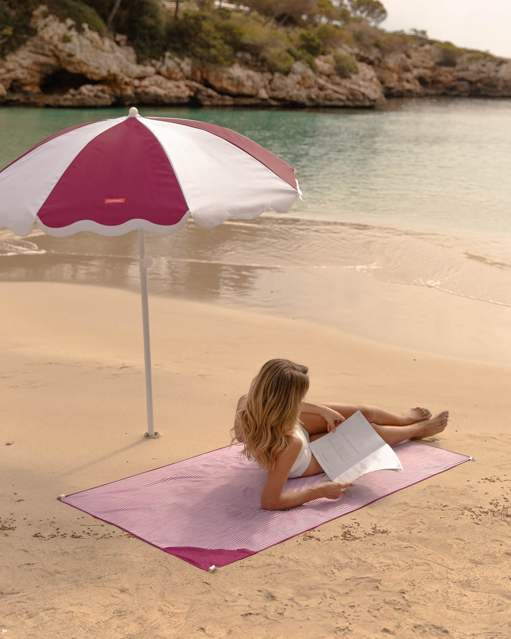 Toalla playa burdeos - PIPA - Flamingueo