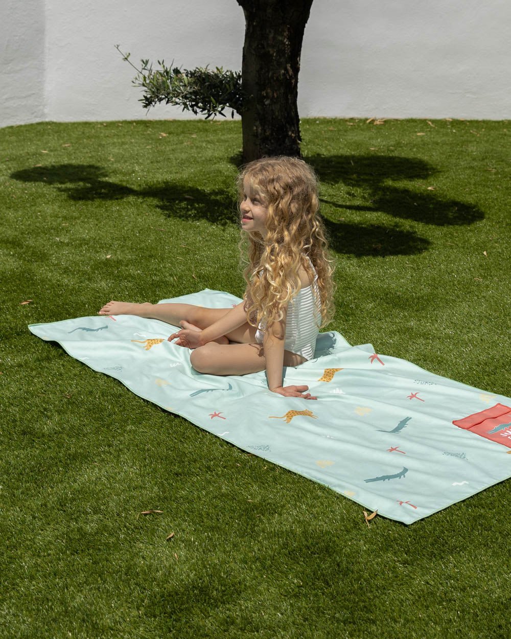 Toalla playa verde kids - ALAN - Flamingueo