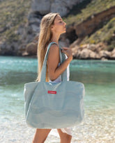 Tote bag aguamarina - SALMA - Flamingueo