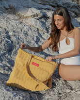 Tote bag amarilla - DEMI - Flamingueo