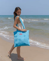 Tote bag azul - GRETA - Flamingueo