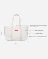 Tote bag beige - BRUNY - Flamingueo