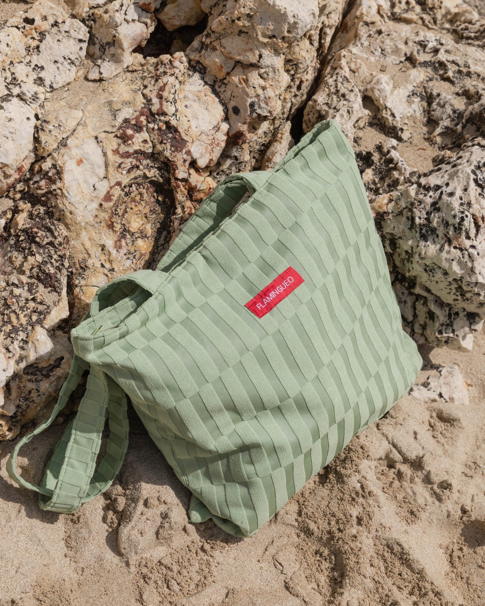 Tote bag verde - DEMI - Flamingueo