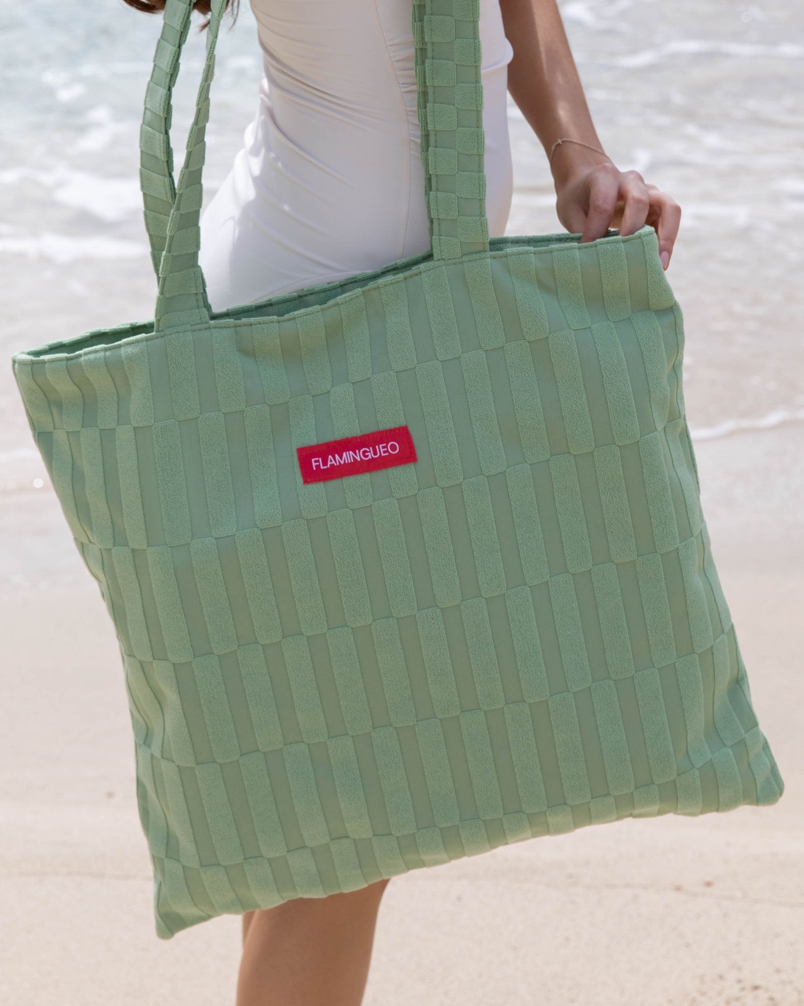 Tote bag verde - DEMI - Flamingueo