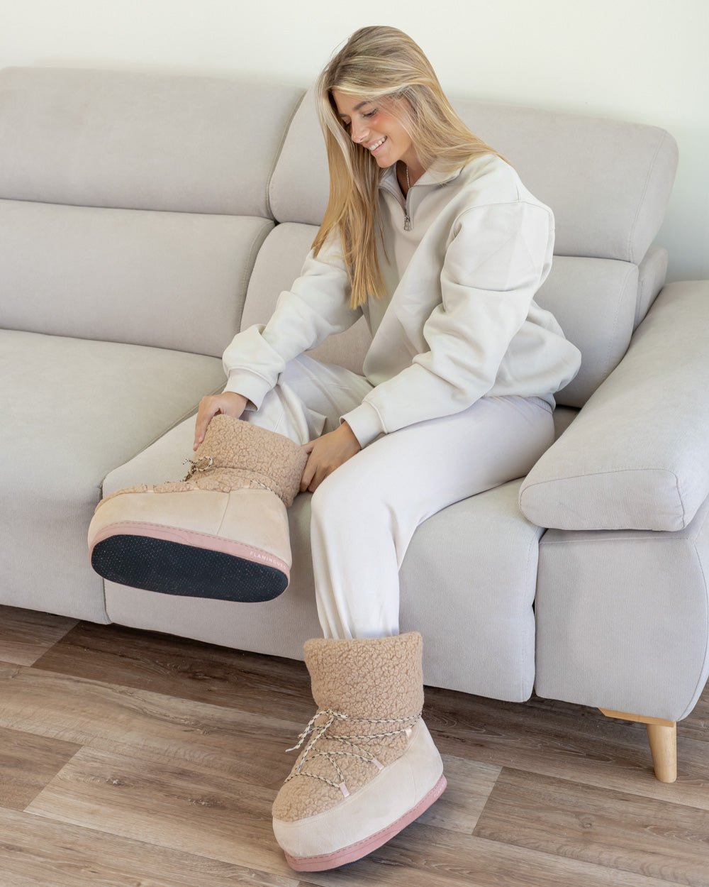 Zapatillas de andar por casa - LAMBIE - Flamingueo