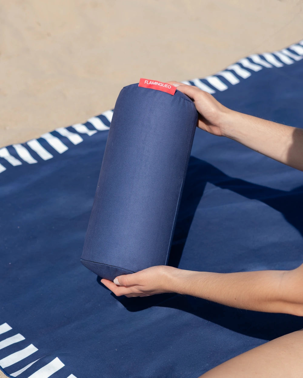 Cojín hinchable de playa microfibra – CAMILLE
