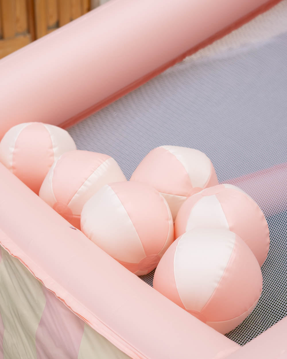 Canasta hinchable grande kids - CREAM