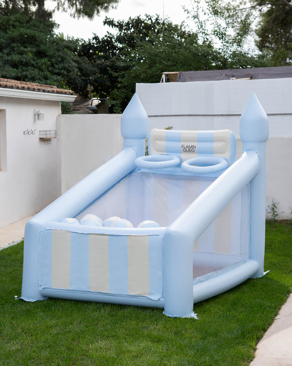 Canasta hinchable grande kids - CREAM