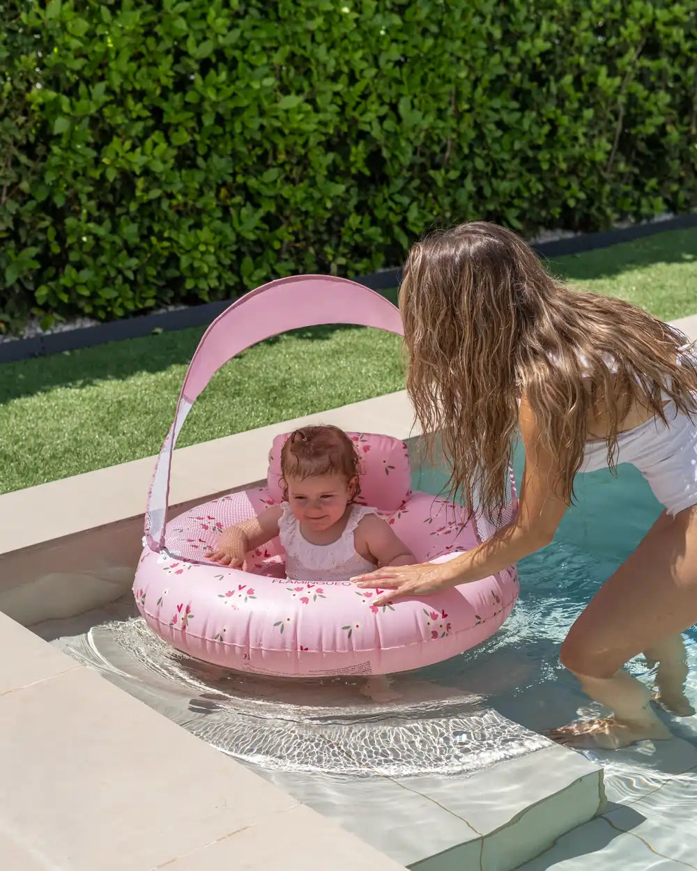 Flotador bebé con asiento y capota – LEONOR