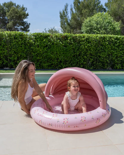 Mini piscina infantil con toldo para jardín – PETUNIA
