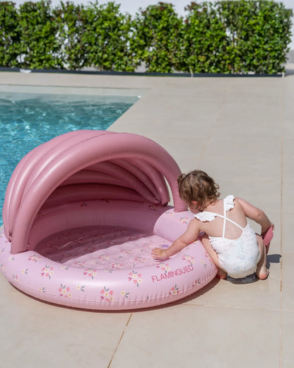 Mini piscina infantil con toldo para jardín – PETUNIA